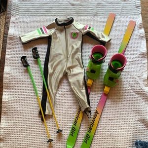 American girl doll ski set
